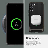 Противоударен Калъф за Samsung S22 Plus, Spigen Neo Hybrid Case, Сив (7)