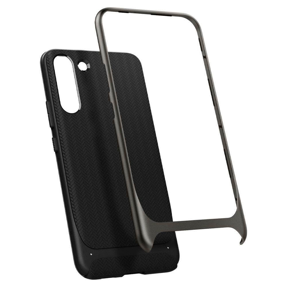 Противоударен Калъф за Samsung S22 Plus, Spigen Neo Hybrid Case, Сив (5)