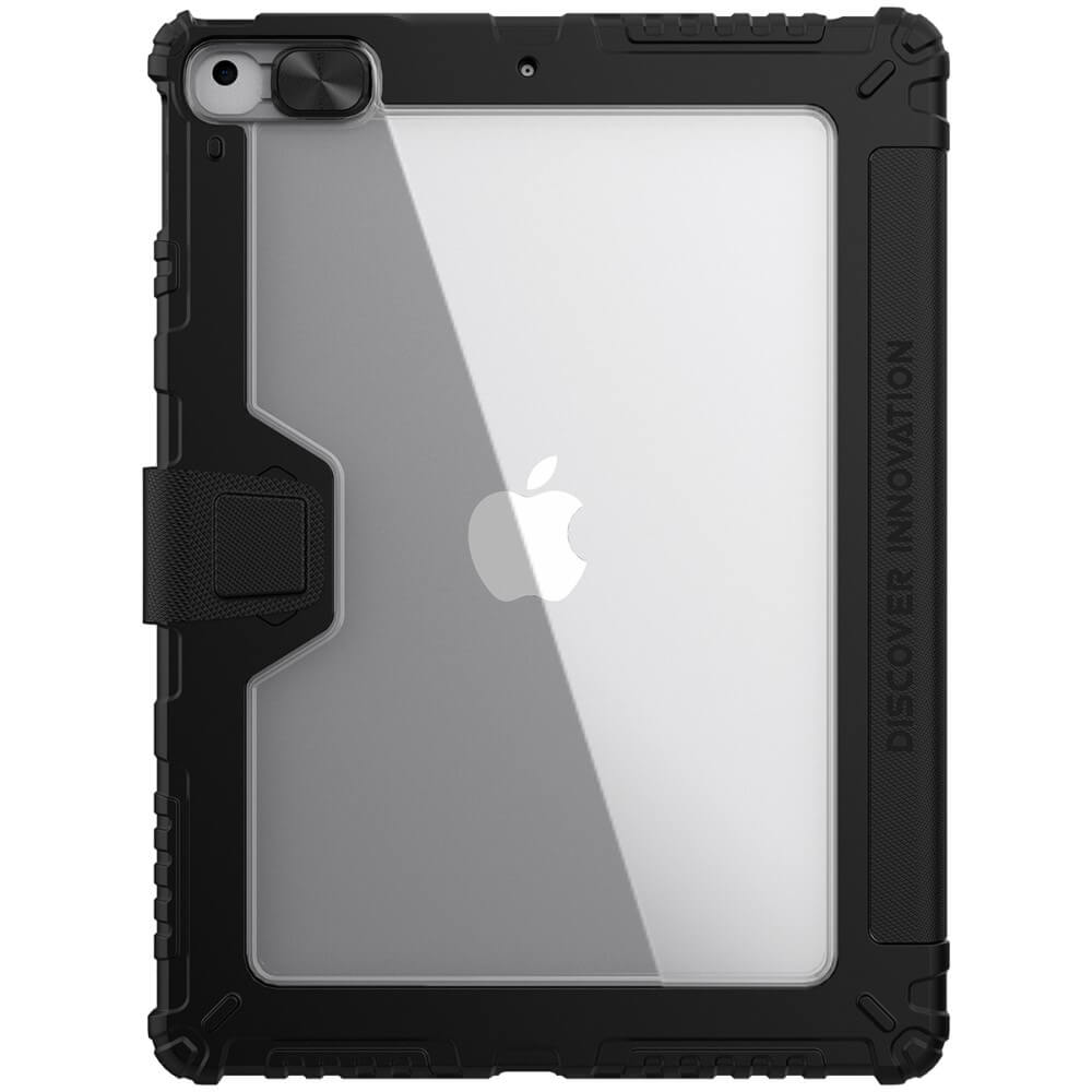 Противоударен Калъф за iPad 9/ 8/ 7 10.2", Nillkin Bumper Case, Черен (7)