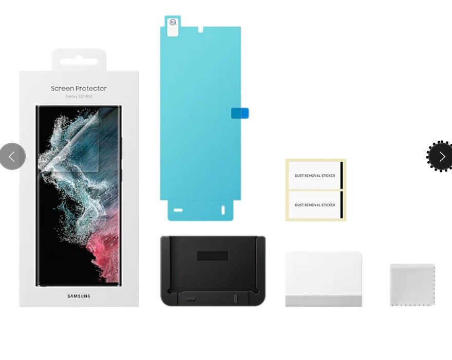 Оригинален Протектор за Samsung S22 Ultra, Folio Glass EF-US908CTE, Прозрачен (2)