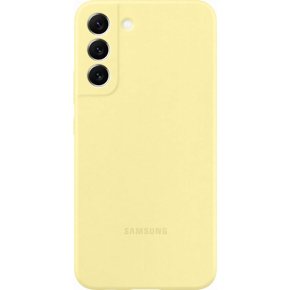 Оригинален Силиконов Калъф за Samsung S22 Plus, Silicone Cover Case EF-PS906TYEGWW, Жълт