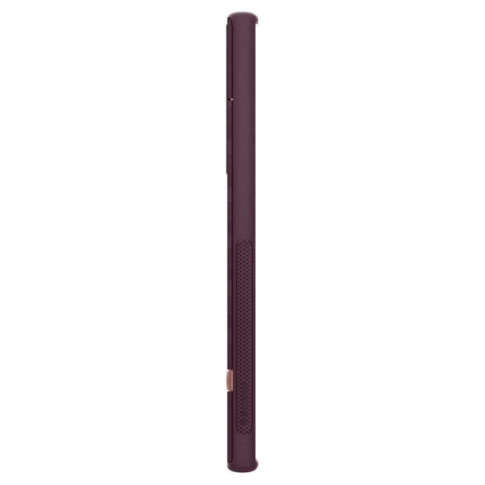 Противоударен Калъф за Samsung S22 Ultra, Spigen Caseology Parallax, Бордо (8)