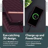 Противоударен Калъф за Samsung S22 Ultra, Spigen Caseology Parallax, Бордо (6)