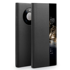Активен Калъф за Huawei Mate 40 Pro, Qialino Smart Book Case, Черен