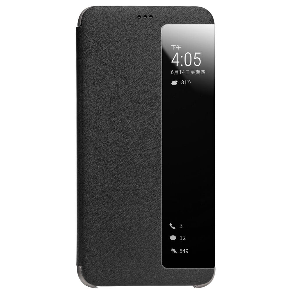 Активен Калъф за Huawei P20 Pro, Qialino Smart Book Case, Черен (2)