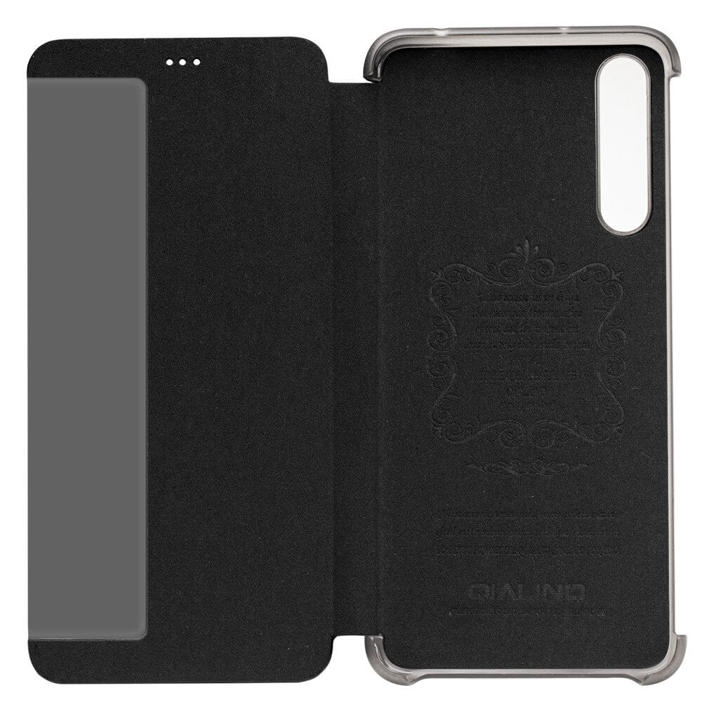 Активен Калъф за Huawei P20 Pro, Qialino Smart Book Case, Черен (3)