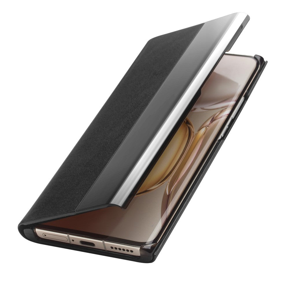 Активен Калъф за Huawei P50 Pro, Qialino Smart Book Case, Черен (2)