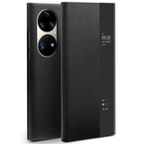 Активен Калъф за Huawei P50 Pro, Qialino Smart Book Case, Черен