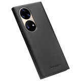 Активен Калъф за Huawei P50 Pro, Qialino Smart Book Case, Черен (4)
