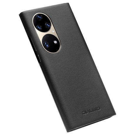 Активен Калъф за Huawei P50 Pro, Qialino Smart Book Case, Черен (4)