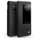 Активен Калъф за Huawei Mate 20 Pro, Qialino Smart Book Case, Черен