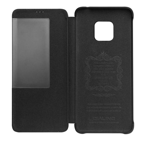 Активен Калъф за Huawei Mate 20 Pro, Qialino Smart Book Case, Черен (4)