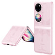 Кожен Калъф за Huawei P50 Pocket, GKK Luxury Case, Розов