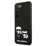 Луксозен Калъф за Samsung S22, Karl Lagerfeld Silicone Case, Черен (2)