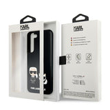 Луксозен Калъф за Samsung S22, Karl Lagerfeld Silicone Case, Черен (6)