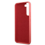 Луксозен Калъф за Samsung S22, Guess Silicone Case, Розов (6)