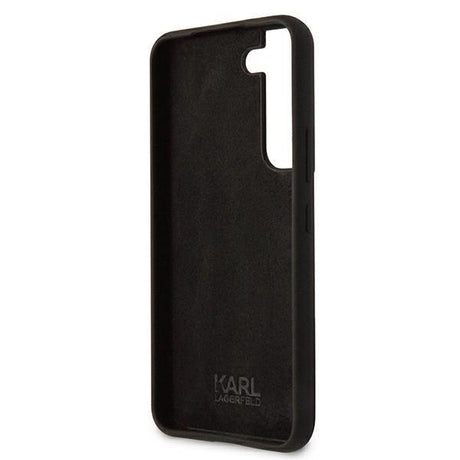 Луксозен Калъф за Samsung S22 Plus, Karl Lagerfeld Silicone Case, Черен (5)