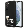 Луксозен Калъф за Samsung S22 Plus, Karl Lagerfeld Silicone Case, Черен