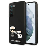 Луксозен Калъф за Samsung S22 Plus, Karl Lagerfeld Silicone Case, Черен
