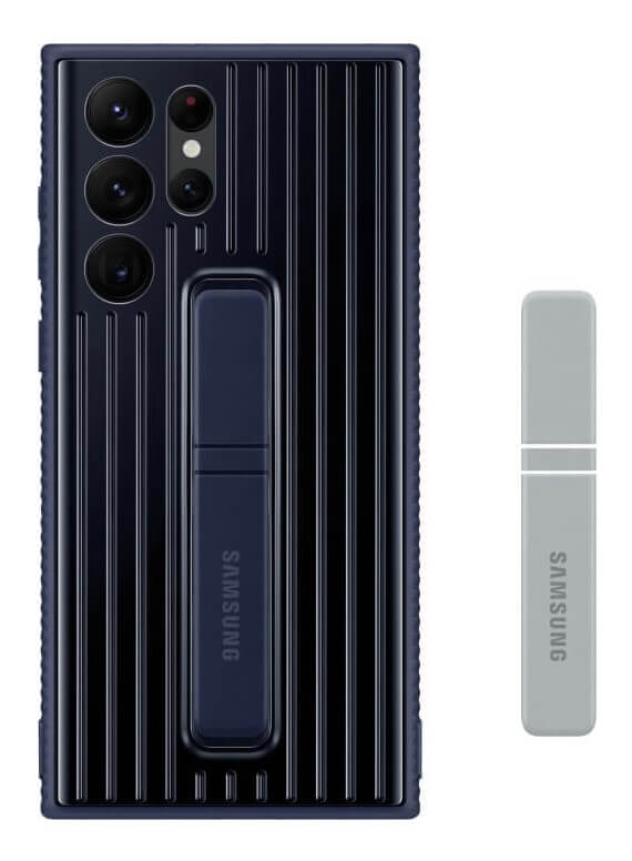 Оригинален Калъф с Поставка за Samsung S22 Ultra, Protective Standing Cover Case EF-RS908CNE, Син