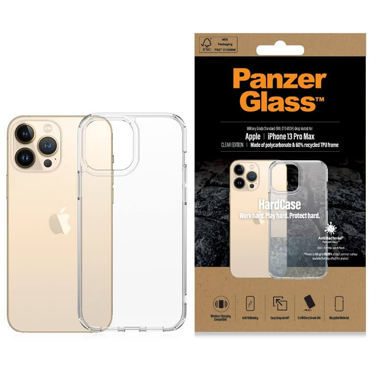 Противоударен Калъф за iPhone 13 Pro, Panzer Hard Case, Прозрачен (5)