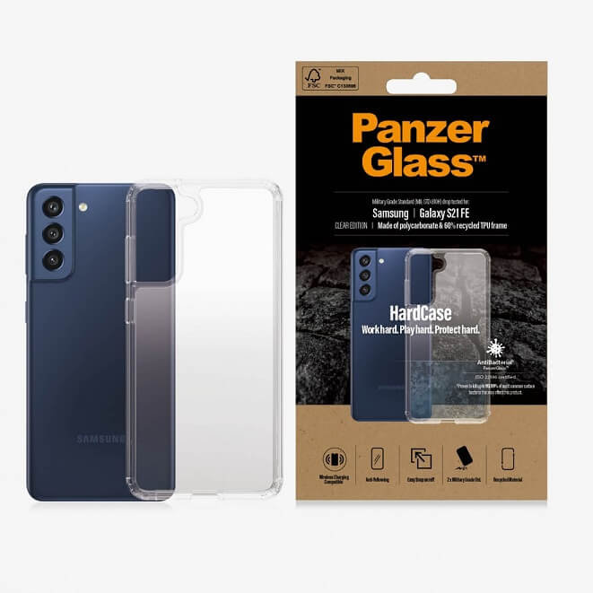 Противоударен Калъф за Samsung S21 FE, Panzer Hard Case, Прозрачен (5)