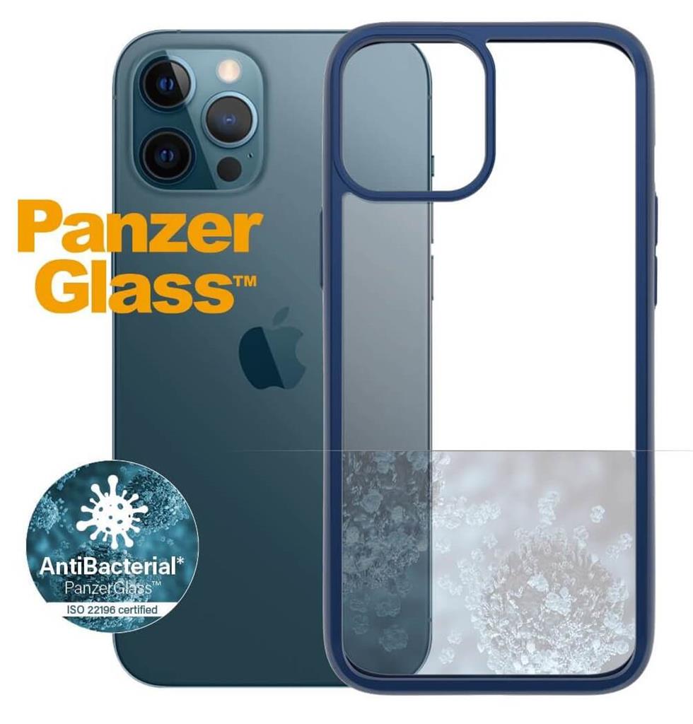 Противоударен Калъф за iPhone 12 Pro Max, Panzer Clear Color Case, Син (2)