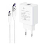 Оригинално Бързо Зарядно за Huawei P40 Pro/Lite, P30 Pro, Mate 20 Pro 220v Super Charger 2 AP84 & USB-C 40W, Бял, (Bulk)