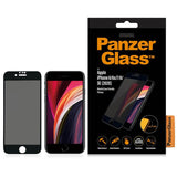 Стъклен Протектор за iPhone SE 2022/2020 8/7, PanzerGlass Antibacterial, Черен (3)