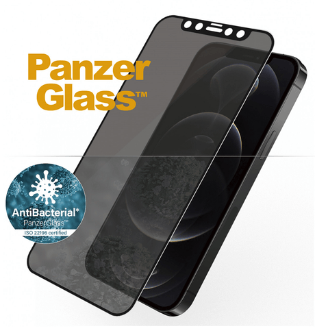 Privacy Протектор за iPhone 12 Pro / 12, PanzerGlass Anti-Spy, Черен (2)