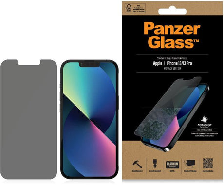 Privacy Протектор за iPhone 13 Pro / 13, PanzerGlass Anti-Spy, Черен (3)