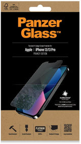 Privacy Протектор за iPhone 13 Pro / 13, PanzerGlass Anti-Spy, Черен