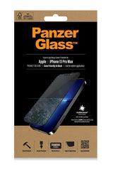 Privacy Протектор за iPhone 13 Pro Max, PanzerGlass Anti-Spy, Черен