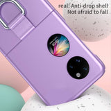 Матов Калъф с Пръстен за Huawei P50 Pocket, GKK Ring Case, Лилав (4)