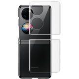 Комплект Протектори за Huawei P50 Pocket, iMAK Soft Folio Glass, Прозрачен (2)