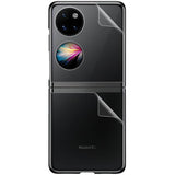 Комплект Протектори за Huawei P50 Pocket, iMAK Soft Folio Glass, Прозрачен (5)