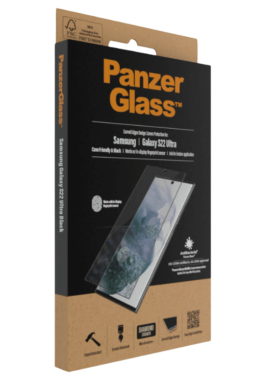 Стъклен Протектор за Samsung S22 Ultra, PanzerGlass Fingerprint 3D, Прозрачен (6)