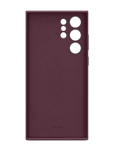 Оригинален Силиконов Калъф за Samsung S22 Ultra, Silicone Cover Case EF-PS908TEE, Бордо (3)