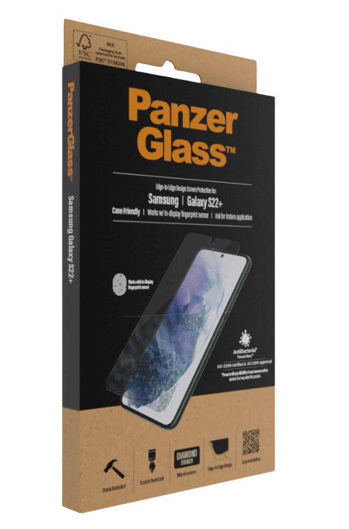 Стъклен Протектор за Samsung S22, PanzerGlass Fingerprint, Прозрачен (4)