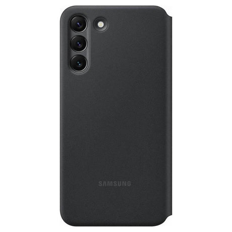Оригинален Активен Калъф за Samsung S22, Led View Cover Book Case EF-NS901PBE, Черен (2)