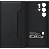 Оригинален Активен Калъф за Samsung S22 Ultra, Led View Cover Book Case EF-NS908PBE, Черен (5)