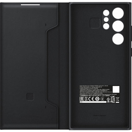 Оригинален Активен Калъф за Samsung S22 Ultra, Led View Cover Book Case EF-NS908PBE, Черен (5)