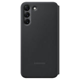 Оригинален Активен Калъф за Samsung S22 Plus, Led View Cover Book Case EF-NS906PBEGEE, Черен (2)