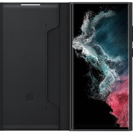 Оригинален Активен Калъф за Samsung S22 Ultra, Led View Cover Book Case EF-NS908PBE, Черен (4)