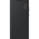 Оригинален Активен Калъф за Samsung S22 Ultra, Led View Cover Book Case EF-NS908PBE, Черен