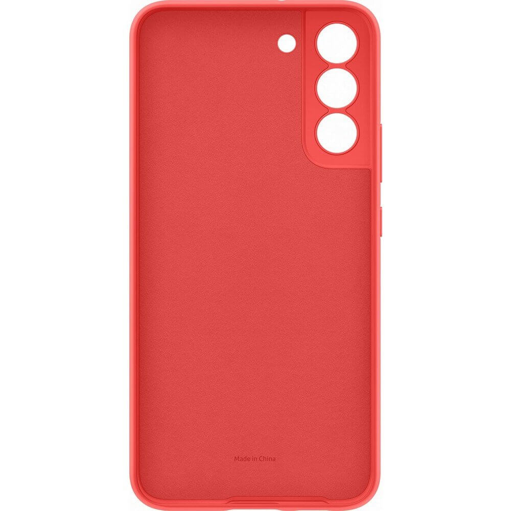 Оригинален Силиконов Калъф за Samsung S22, Silicone Cover Case EF-PS901TPE, Червен (5)