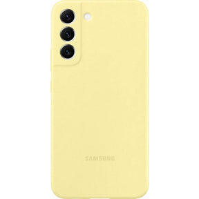 Оригинален Силиконов Калъф за Samsung S22, Silicone Cover Case EF-PS901TYE, Жълт