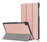 Калъф за Lenovo Tab M10 Plus 10.3, Tri-Fold Leather Case, Розов