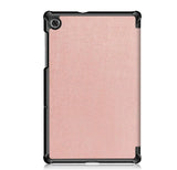 Калъф за Lenovo Tab M10 Plus 10.3, Tri-Fold Leather Case, Розов (3)