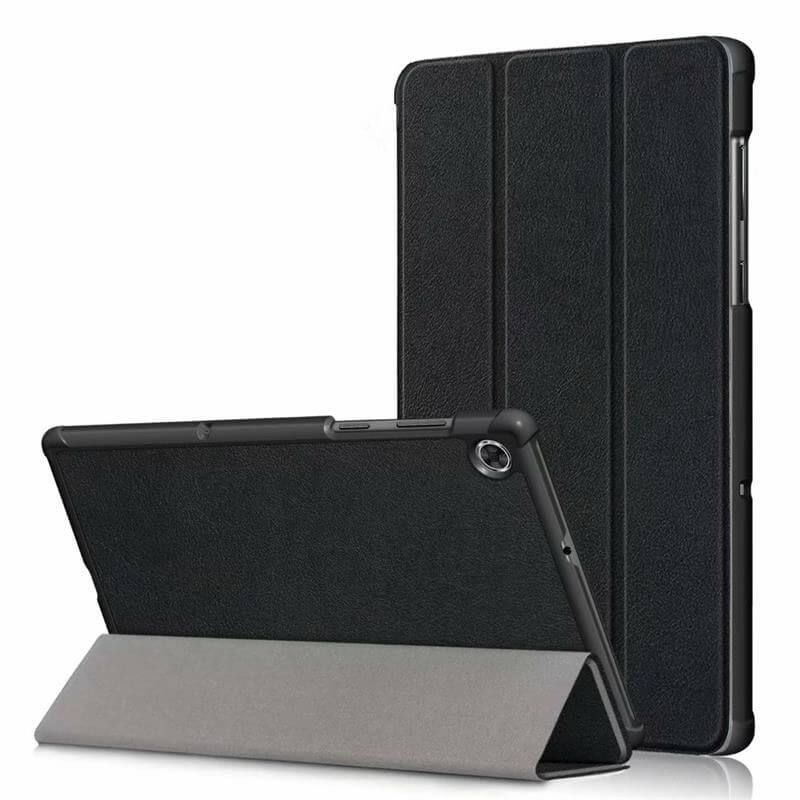 Калъф за Lenovo Tab M10 HD 2th 10.1, Tech-Protect Tri-Fold Leather Case, Черен